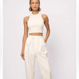 NONchalant  White High-Waisted pants - NWT